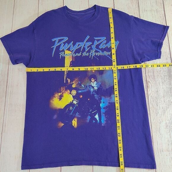 Unisex Prince Purple Rain Graphic Cotton Tee M - Picture 7 of 9